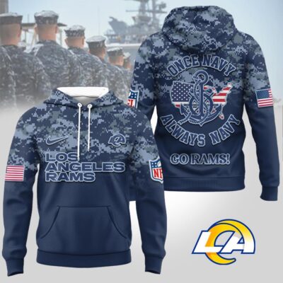 Los Angeles Rams | Premium NFL US Navy 3D Hoodie
