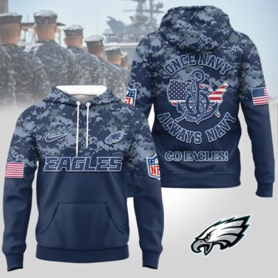 Philadelphia Eagles | Premium NFL US Navy 3D Hoodie
