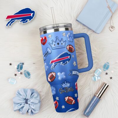Buffalo Bills | Premium NFL Icon Style 40oz Tumbler With Handle