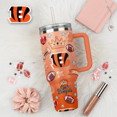 Cincinnati Bengals | Premium NFL Icon Style 40oz Tumbler With Handle