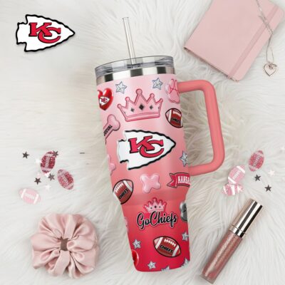 Kansas City Chiefs | Premium NFL Icon Style 40oz Tumbler With Handle