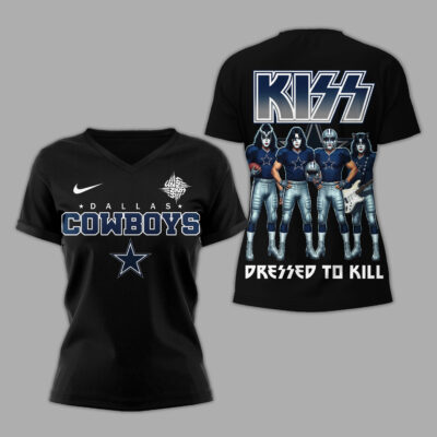 Dallas Cowboys | Premium NFL Dressed to Kill Kiss Band 3D Shirt