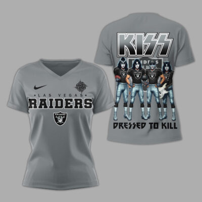 Las Vegas Raiders | Premium NFL Dressed to Kill Kiss Band 3D Shirt