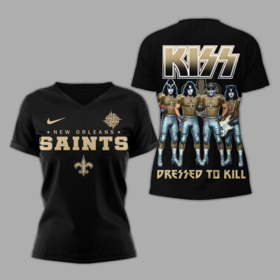 New Orleans Saints | Premium NFL Dressed to Kill Kiss Band 3D Shirt