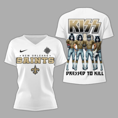New Orleans Saints | Premium NFL Dressed to Kill Kiss Band 3D Shirt