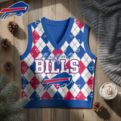 Buffalo Bills | Premium NFL Argyle Knit Sweater Vest
