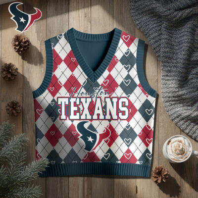 Houston Texans | Premium NFL Argyle Knit Sweater Vest