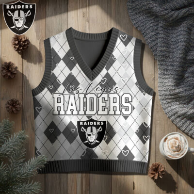 Las Vegas Raiders | Premium NFL Argyle Knit Sweater Vest