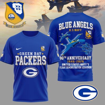 Green Bay Packers | Premium NFL U.S Navy Blue Angels 3D Shirt