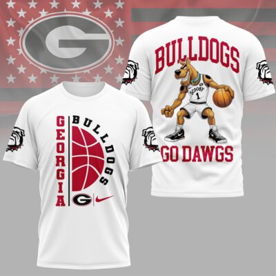 Georgia Bulldogs | Premium NCAA Scooby-Doo Basketball 3D Shirt