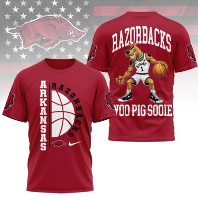 Arkansas Razorbacks | Premium NCAA Scooby-Doo Basketball 3D Shirt
