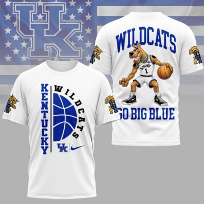 Kentucky Wildcats | Premium NCAA Scooby-Doo Basketball 3D Shirt