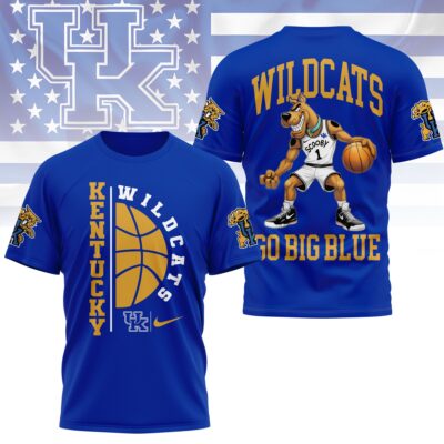 Kentucky Wildcats | Premium NCAA Scooby-Doo Basketball 3D Shirt