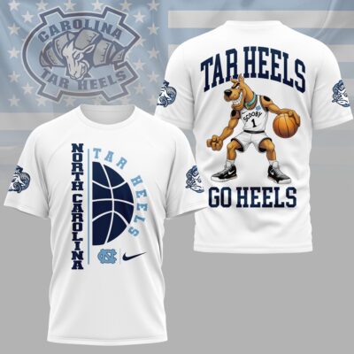 North Carolina Tar Heels | Premium NCAA Scooby-Doo Basketball 3D Shirt