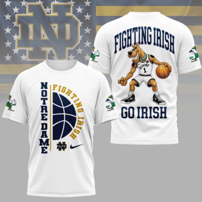 Notre Dame Fighting Irish | Premium NCAA Scooby-Doo Basketball 3D Shirt