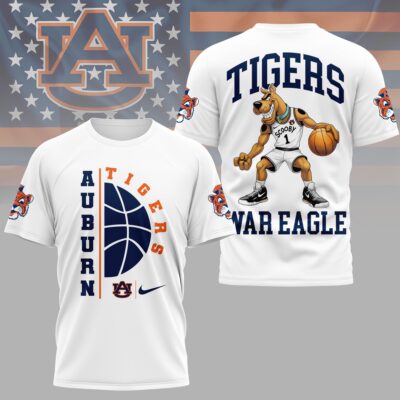 Auburn Tigers | Premium NCAA Scooby-Doo Basketball 3D Shirt