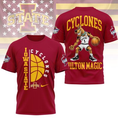 Iowa State Cyclones | Premium NCAA Scooby-Doo Basketball 3D Shirt