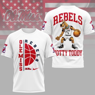 Ole Miss Rebels | Premium NCAA Scooby-Doo Basketball 3D Shirt