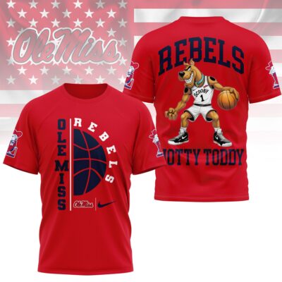 Ole Miss Rebels | Premium NCAA Scooby-Doo Basketball 3D Shirt