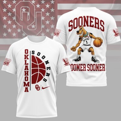 Oklahoma Sooners | Premium NCAA Scooby-Doo Basketball 3D Shirt