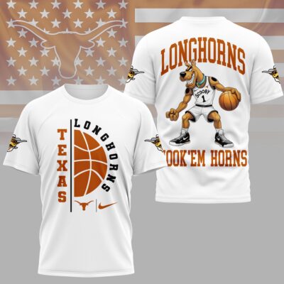 Texas Longhorns | Premium NCAA Scooby-Doo Basketball 3D Shirt