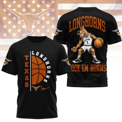 Texas Longhorns | Premium NCAA Scooby-Doo Basketball 3D Shirt