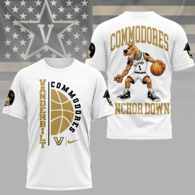 Vanderbilt Commodores | Premium NCAA Scooby-Doo Basketball 3D Shirt