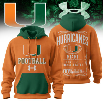 Miami Hurricanes | Premium NCAA College Football Under Amour Hoodie