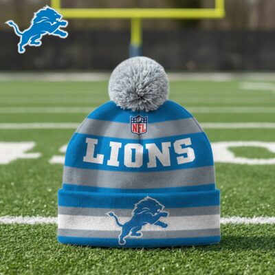 Detroit Lions | Premium NFL Winter Pom Beanie Hat