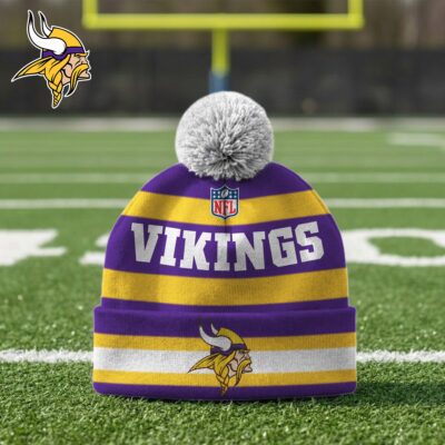 Minnesota Vikings | Premium NFL Winter Pom Beanie Hat