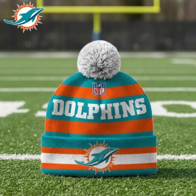 Miami Dolphins | Premium NFL Winter Pom Beanie Hat