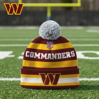Washington Commanders | Premium NFL Winter Pom Beanie Hat