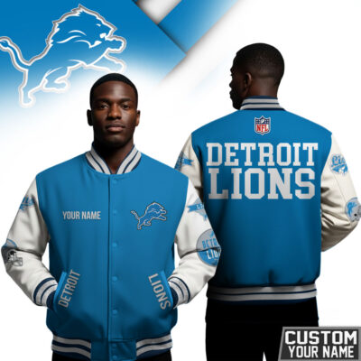 Detroit Lions | Premium NFL Personalized Football Varsity Jacket