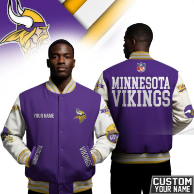 Minnesota Vikings | Premium NFL Personalized Football Varsity Jacket