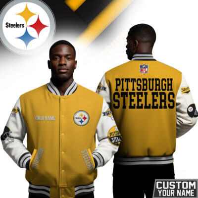 Pittsburgh Steelers | Premium NFL Personalized Football Varsity Jacket