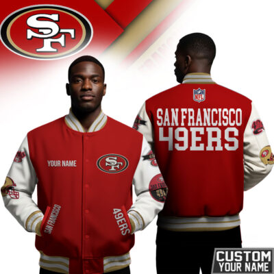 San Francisco 49ers | Premium NFL Personalized Football Varsity Jacket