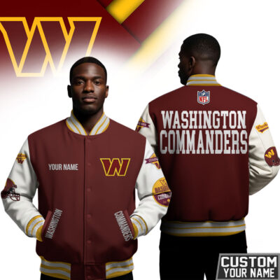 Washington Commanders | Premium NFL Personalized Football Varsity Jacket