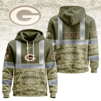 Green Bay Packers | Premium NFL Hi Vis Salute to Service Hoodie