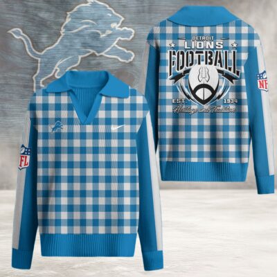Detroit Lions | Premium NFL Heritage And Tradition Classic Knit Pullover