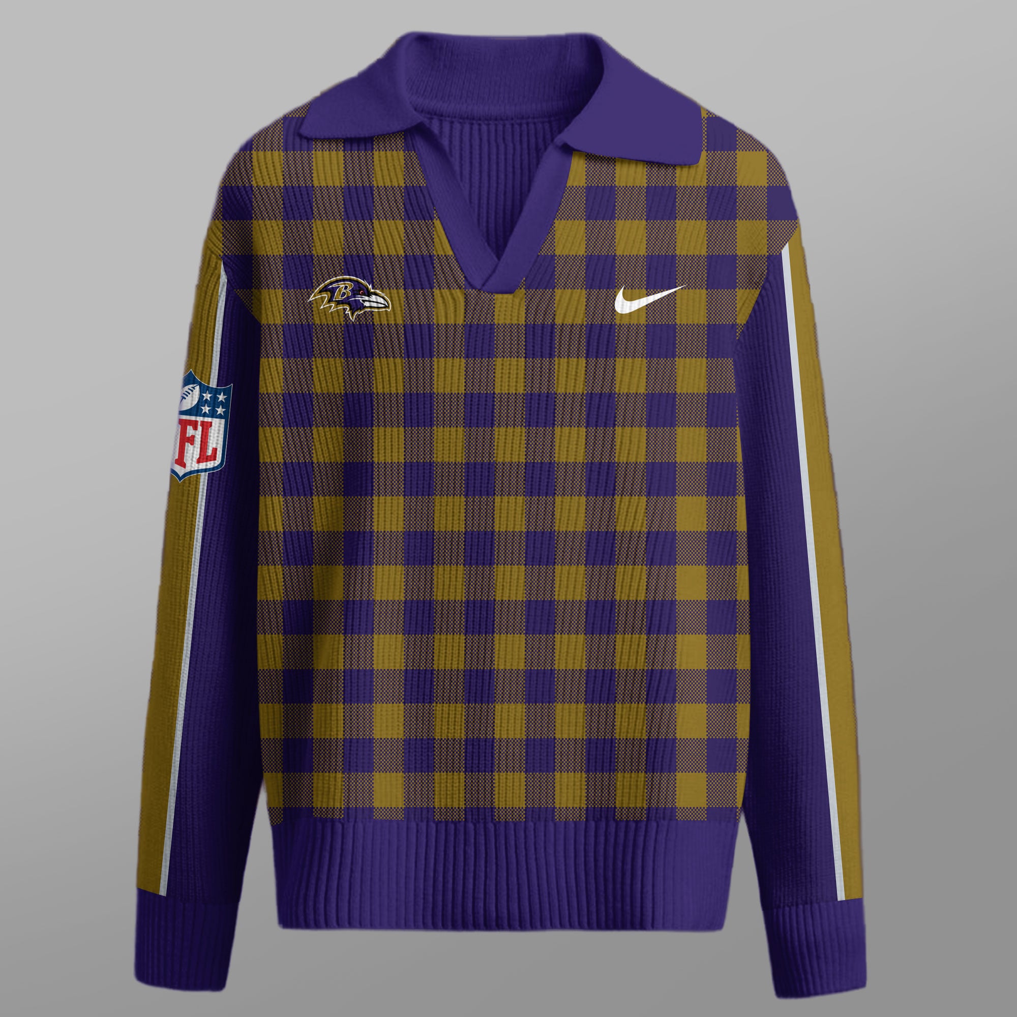 Baltimore Ravens | Premium NFL Heritage And Tradition Classic Knit Pullover - Image 2