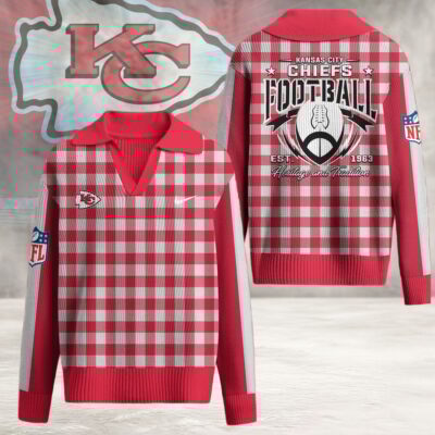 Kansas City Chiefs | Premium NFL Heritage And Tradition Classic Knit Pullover - M