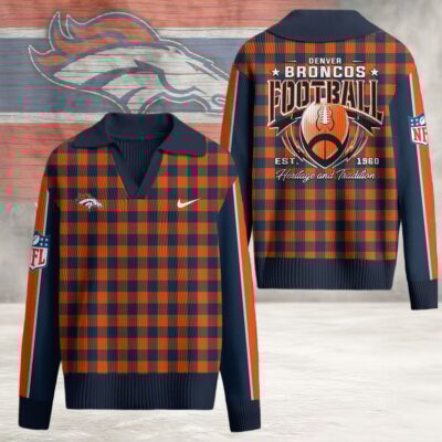 Denver Broncos | Premium NFL Heritage And Tradition Classic Knit Pullover