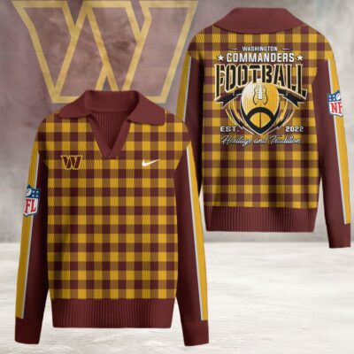 Washington Commanders | Premium NFL Heritage And Tradition Classic Knit Pullover