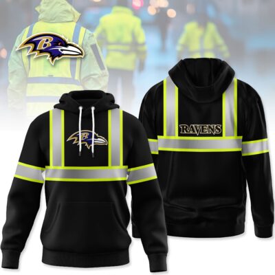 Baltimore Ravens | Premium NFL Hi Vis Safety Reflective Hoodie