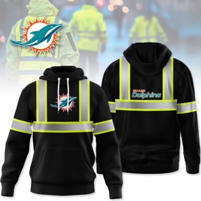 Miami Dolphins | Premium NFL Hi Vis Safety Reflective Hoodie