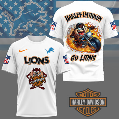 Detroit Lions | Premium NFL Taz Looney Tunes 3D Shirt