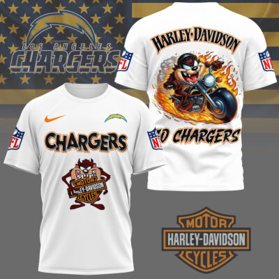 Los Angeles Chargers | Premium NFL Taz Looney Tunes 3D Shirt