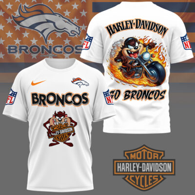 Denver Broncos | Premium NFL Taz Looney Tunes 3D Shirt