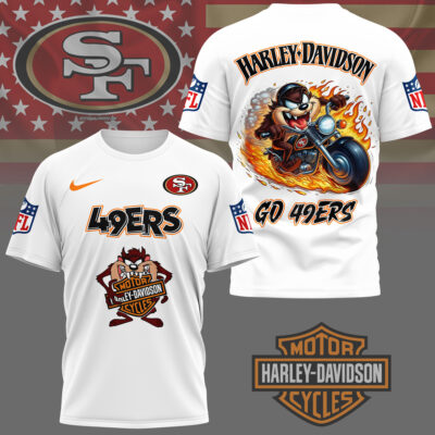 San Francisco 49ers | Premium NFL Taz Looney Tunes 3D Shirt