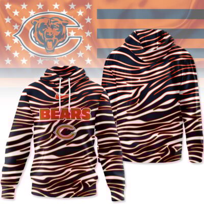 Chicago Bears | Premium NFL Wave Stripe Hoodie